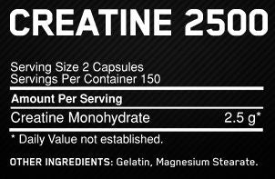 Optimum Nutrition Creatine 2500, 200 Stk.