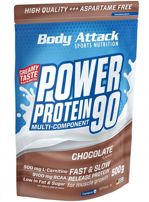 Body Attack Power Protein 90, 500g Beutel