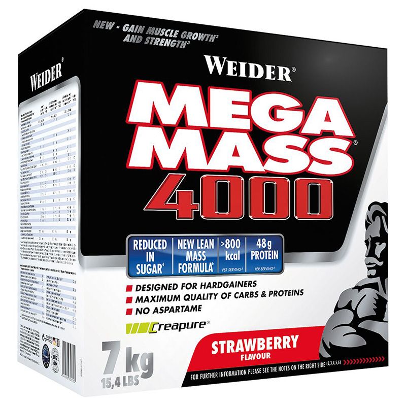 Weider - Mega Mass 4000, 7000g Karton